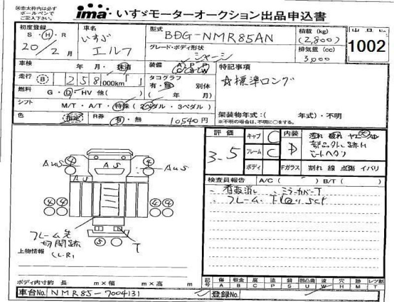 Search for cars at an auction in Japan